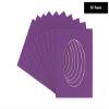 22x30 Mat Bevel Cut for 19x26 Photos - Precut Dark Purple Oval Shaped Photo Mat Board Opening - Acid Free Matte to Protect Your Pictures - Bevel Cut for Family Photos, Pack of 10 Matboards view 3