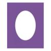 11x14 Mat Bevel Cut for 9x11 Photos - Precut Dark Purple Oval Shaped Photo Mat Board Opening - Acid Free Matte to Protect Your Pictures - Bevel Cut for Family Photos, Pack of 1 Matboard view 3