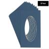 22x30 Mat Bevel Cut for 19x26 Photos - Precut Steel Blue Oval Shaped Photo Mat Board Opening - Acid Free Matte to Protect Your Pictures - Bevel Cut for Family Photos, Pack of 25 Matboards view 3