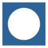17x17 Mat Bevel Cut for 13x13 Photos - Precut Royal Blue Circle Shaped Photo Mat Board Opening - Acid Free Matte to Protect Your Pictures - Bevel Cut for Family Photos, Pack of 1 Matboard view 3