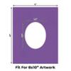 16x20 Mat Bevel Cut for 8x10 Photos - Precut Dark Purple Oval Shaped Photo Mat Board Opening - Acid Free Matte to Protect Your Pictures - Bevel Cut for Family Photos, Pack of 10 Matboards view 2