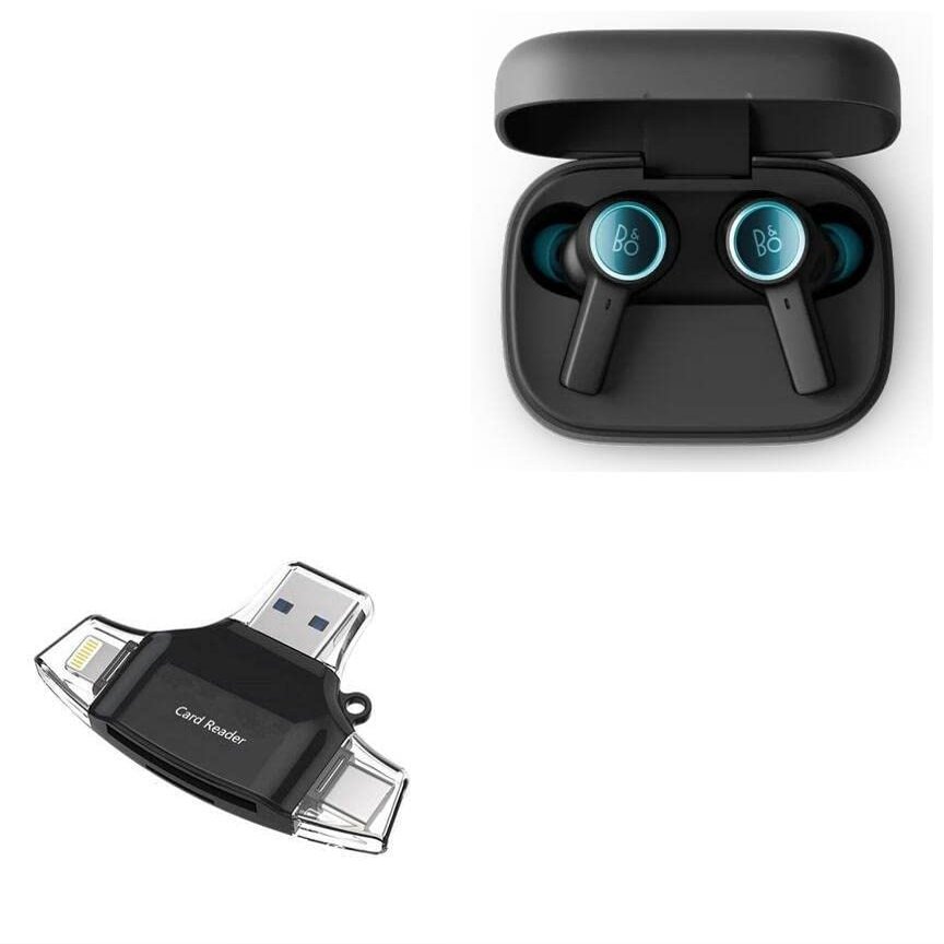 BoxWave Smart Gadget Compatible with Bang & Olufsen Beoplay EX - AllReader SD Card Reader, microSD Card Reader SD Compact USB - Jet Black