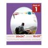 20x24 Mat Bevel Cut for 16x20 Photos - Precut Dark Purple Oval Shaped Photo Mat Board Opening - Acid Free Matte to Protect Your Pictures - Bevel Cut for Family Photos, Pack of 1 Matboard view 1