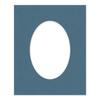 16x20 Mat Bevel Cut for 12x16 Photos - Precut Steel Blue Oval Shaped Photo Mat Board Opening - Acid Free Matte to Protect Your Pictures - Bevel Cut for Family Photos, Pack of 1 Matboard view 3