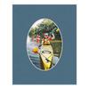 16x20 Mat Bevel Cut for 12x16 Photos - Precut Steel Blue Oval Shaped Photo Mat Board Opening - Acid Free Matte to Protect Your Pictures - Bevel Cut for Family Photos, Pack of 1 Matboard view 4