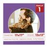 17x17 Mat Bevel Cut for 13x13 Photos - Precut Dark Purple Circle Shaped Photo Mat Board Opening - Acid Free Matte to Protect Your Pictures - Bevel Cut for Family Photos, Pack of 1 Matboard view 1