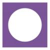 17x17 Mat Bevel Cut for 13x13 Photos - Precut Dark Purple Circle Shaped Photo Mat Board Opening - Acid Free Matte to Protect Your Pictures - Bevel Cut for Family Photos, Pack of 1 Matboard view 3