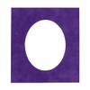 9x14 Mat Bevel Cut for 7x11 Photos - Precut Purple Crocus Suede Oval Shaped Photo Mat Board Opening - Acid Free Matte to Protect Your Pictures - Bevel Cut for Family Photos, Pack of 1 Matboard view 1