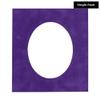 9x14 Mat Bevel Cut for 7x11 Photos - Precut Purple Crocus Suede Oval Shaped Photo Mat Board Opening - Acid Free Matte to Protect Your Pictures - Bevel Cut for Family Photos, Pack of 1 Matboard view 2