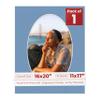 16x20 Mat Bevel Cut for 11x17 Photos - Precut Brittany Blue Oval Shaped Photo Mat Board Opening - Acid Free Matte to Protect Your Pictures - Bevel Cut for Family Photos, Pack of 1 Matboard view 1