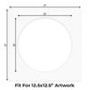 17x17 Mat Bevel Cut for 13x13 Photos - Precut Oyster Shell White Circle Shaped Photo Mat Board Opening - Acid Free Matte to Protect Your Pictures - Bevel Cut for Family Photos, Pack of 1 Matboard view 2