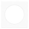 17x17 Mat Bevel Cut for 13x13 Photos - Precut Oyster Shell White Circle Shaped Photo Mat Board Opening - Acid Free Matte to Protect Your Pictures - Bevel Cut for Family Photos, Pack of 1 Matboard view 3