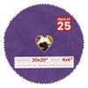 20x20 Mat Bevel Cut for 6x6 Photos - Precut Purple Crocus Suede Heart Shaped Photo Mat Board Opening - Acid Free Matte to Protect Your Pictures - Bevel Cut for Family Photos, Pack of 25 Matboards view 1