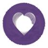 20x20 Mat Bevel Cut for 6x6 Photos - Precut Purple Crocus Suede Heart Shaped Photo Mat Board Opening - Acid Free Matte to Protect Your Pictures - Bevel Cut for Family Photos, Pack of 25 Matboards view 3