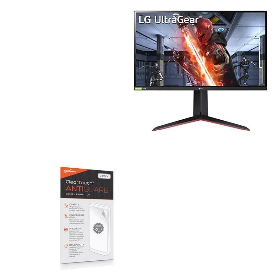 BoxWave Screen Protector Compatible with LG 27 Monitor (27GN650) - ClearTouch Anti-Glare (2-Pack), Anti-Fingerprint Matte Film Skin