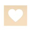 Poster Palooza 15x15 Mat Bevel Cut for 11x11 Photos - Precut Beige Heart Shaped Photo Mat Board Opening - Acid Free Matte to Protect Your Pictures - Bevel Cut for Family Photos, Pack of 1 Matboard view 1