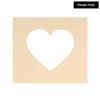 Poster Palooza 15x15 Mat Bevel Cut for 11x11 Photos - Precut Beige Heart Shaped Photo Mat Board Opening - Acid Free Matte to Protect Your Pictures - Bevel Cut for Family Photos, Pack of 1 Matboard view 3