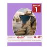 16x20 Mat Bevel Cut for 12x16 Photos - Precut Light Purple Oval Shaped Photo Mat Board Opening - Acid Free Matte to Protect Your Pictures - Bevel Cut for Family Photos, Pack of 1 Matboard view 1