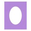 16x20 Mat Bevel Cut for 12x16 Photos - Precut Light Purple Oval Shaped Photo Mat Board Opening - Acid Free Matte to Protect Your Pictures - Bevel Cut for Family Photos, Pack of 1 Matboard view 3