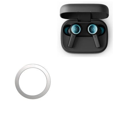 BoxWave Smart Gadget Compatible with Bang & Olufsen Beoplay EX - MagnetoSafe Ring, Add Magnet Functionality Adhesive Alloy - Metallic Silver