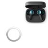 BoxWave Smart Gadget Compatible with Bang & Olufsen Beoplay EX - MagnetoSafe Ring, Add Magnet Functionality Adhesive Alloy - Metallic Silver view 1