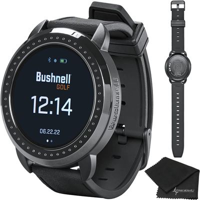 Wearable4U - Bushnell iON Elite Black Golf GPS Watch with Cloth Bundle
