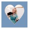 26x26 Mat Bevel Cut for 21x21 Photos - Precut Brittany Blue Heart Shaped Photo Mat Board Opening - Acid Free Matte to Protect Your Pictures - Bevel Cut for Family Photos, Pack of 25 Matboards view 4