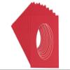 10x20 Mat Bevel Cut for 8x16 Photos - Precut Cardinal Red Oval Shaped Photo Mat Board Opening - Acid Free Matte to Protect Your Pictures - Bevel Cut for Family Photos, Pack of 10 Matboards view 1