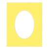 Poster Palooza 12x18 Mat Bevel Cut for 11x14 Photos - Precut Yellow Oval Shaped Photo Mat Board Opening - Acid Free Matte to Protect Your Pictures - Bevel Cut for Family Photos, Pack of 1 Matboard view 3