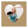 26x26 Mat Bevel Cut for 21x21 Photos - Precut Rattan Beige Heart Shaped Photo Mat Board Opening - Acid Free Matte to Protect Your Pictures - Bevel Cut for Family Photos, Pack of 1 Matboard view 4
