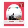 20x24 Mat Bevel Cut for 16x20 Photos - Precut Cardinal Red Oval Shaped Photo Mat Board Opening - Acid Free Matte to Protect Your Pictures - Bevel Cut for Family Photos, Pack of 1 Matboard view 1