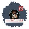 Poster Palooza 10x10 Photo Mat Board for 6x6 Photos Precut Circle Shape Opening Acid Free Bevel Cut Picture Frame Mat, Steel Blue, Mat Board for Framing Photos & Artwork, 10-Pack Matboards view 1