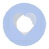 19x19 Mat Bevel Cut for 15x15 Photos - Precut Baby Blue Heart Shaped Photo Mat Board Opening - Acid Free Matte to Protect Your Pictures - Bevel Cut for Family Photos, Pack of 25 Matboards view 3