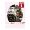 Poster Palooza 18x24 Mat Bevel Cut for 15x20 Photos - Precut Soft Pink Oval Shaped Photo Mat Board Opening - Acid Free Matte to Protect Your Pictures - Bevel Cut for Family Photos, Pack of 1 Matboard view 1