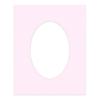 Poster Palooza 18x24 Mat Bevel Cut for 15x20 Photos - Precut Soft Pink Oval Shaped Photo Mat Board Opening - Acid Free Matte to Protect Your Pictures - Bevel Cut for Family Photos, Pack of 1 Matboard view 3