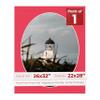 26x32 Mat Bevel Cut for 22x28 Photos - Precut Cardinal Red Oval Shaped Photo Mat Board Opening - Acid Free Matte to Protect Your Pictures - Bevel Cut for Family Photos, Pack of 1 Matboard view 1