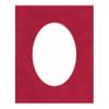 16x20 Mat Bevel Cut for 13.5x17 Photos - Precut Bright Red Suede Oval Shaped Photo Mat Board Opening - Acid Free Matte to Protect Your Pictures - Bevel Cut for Family Photos, Pack of 1 Matboard view 3