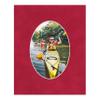 16x20 Mat Bevel Cut for 13.5x17 Photos - Precut Bright Red Suede Oval Shaped Photo Mat Board Opening - Acid Free Matte to Protect Your Pictures - Bevel Cut for Family Photos, Pack of 1 Matboard view 4