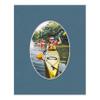 10x14 Mat Bevel Cut for 8x12 Photos - Precut Steel Blue Oval Shaped Photo Mat Board Opening - Acid Free Matte to Protect Your Pictures - Bevel Cut for Family Photos, Pack of 25 Matboards view 4