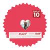 24x24 Mat Bevel Cut for 8x8 Photos - Precut Cardinal Red Heart Shaped Photo Mat Board Opening - Acid Free Matte to Protect Your Pictures - Bevel Cut for Family Photos, Pack of 10 Matboards view 1