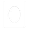 16x24 Mat Bevel Cut for 13x19 Photos - Precut Textured White Oval Shaped Photo Mat Board Opening - Acid Free Matte to Protect Your Pictures - Bevel Cut for Family Photos, Pack of 1 Matboard view 3