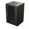 NavePoint 11.8 in Wall Mount Network Cabinet, 9U, Glass, Black view 2