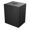 NavePoint 15.75 in Wall Mount Network Cabinet, 9U, Glass, Black view 4