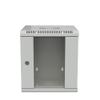 NavePoint 11.8 in Wall Mount Network Cabinet, 6U, Glass, Gray view 1