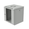 NavePoint 11.8 in Wall Mount Network Cabinet, 6U, Glass, Gray view 2