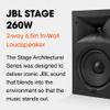 JBL Stage 260W - in-Wall Loudspeaker with 6.5" Polycellulose Cone Woofer, 1" Aluminum Dome Tweeter & Zero Bezel Grille - Easy to Install view 2