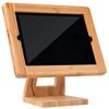 Discount Credit Card Supply Custom Wood iPad Frame Stand - Bamboo Finish view 1
