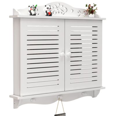 WiFi Router Fenches Router Organizer Plug Row Hub Board Finishing Desktop Storage Box Desktop Storage Box (Color : White, Size : 46x42x7cm)