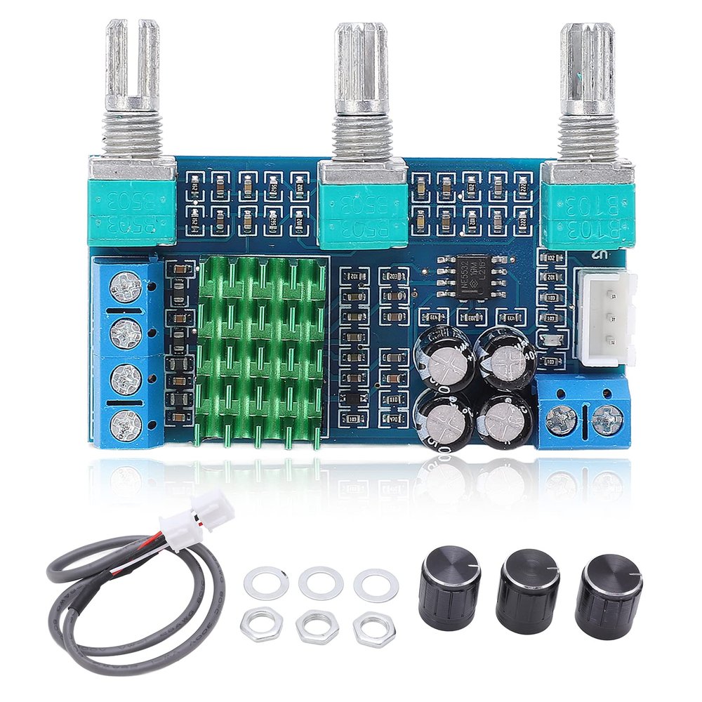 Digital Amplifier Board 2x80W Amplifier Board TPA3116D2 XHM567 Dual Channel Audio Amp Board Audio Stereo Power Amplifier Board Volume Control Module Replacement
