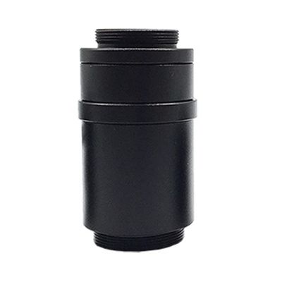 RADHAX Microscope Kit 0.5X 0.3X C-Mount Lens 1/2 1/3 1x Adapter for Simul Focal Trinocular Stereo Microscope Microscope Lens Adapters (Color : 1X CTV Lens)